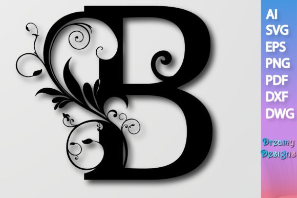 Floral Alphabet B SVG: A Designer's Review for Embroidery