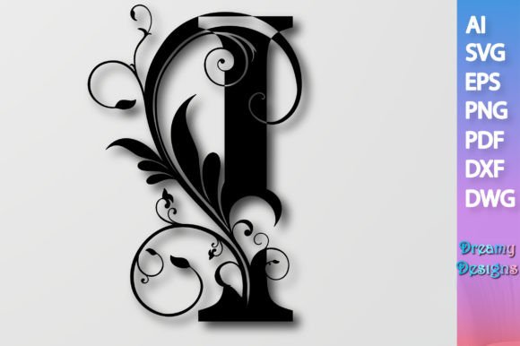 Floral Alphabet I SVG: A Designer's Take on Stitching Elegance