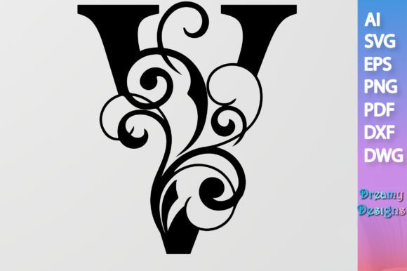 Floral Alphabet V SVG: A Designer's Real-World Review