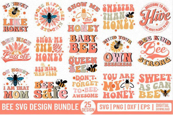 Retro Bee Svg Bundle Vol.2: A Designer's Field Test