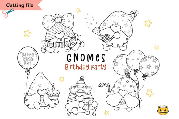 Review: Happy Birthday Gnome Outline SVG for Embroidery