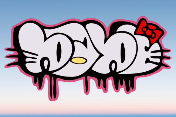 Review: Hello Babe Cat Mom Lady Graffiti SVG for Embroidery